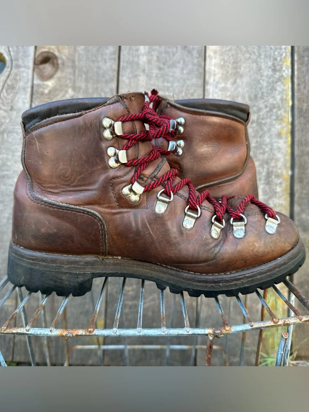 VTG DEXTER W998-2 Mountaineering Boots USA Made Leather Vibram Men’s 8M Heritage